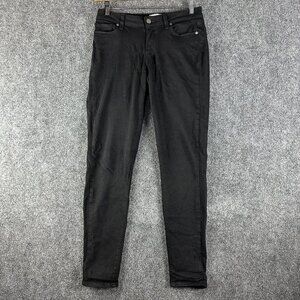 PAIGE Jeans Womens 27 Verdugo Ultra Skinny Black Stretch Pockets Logo